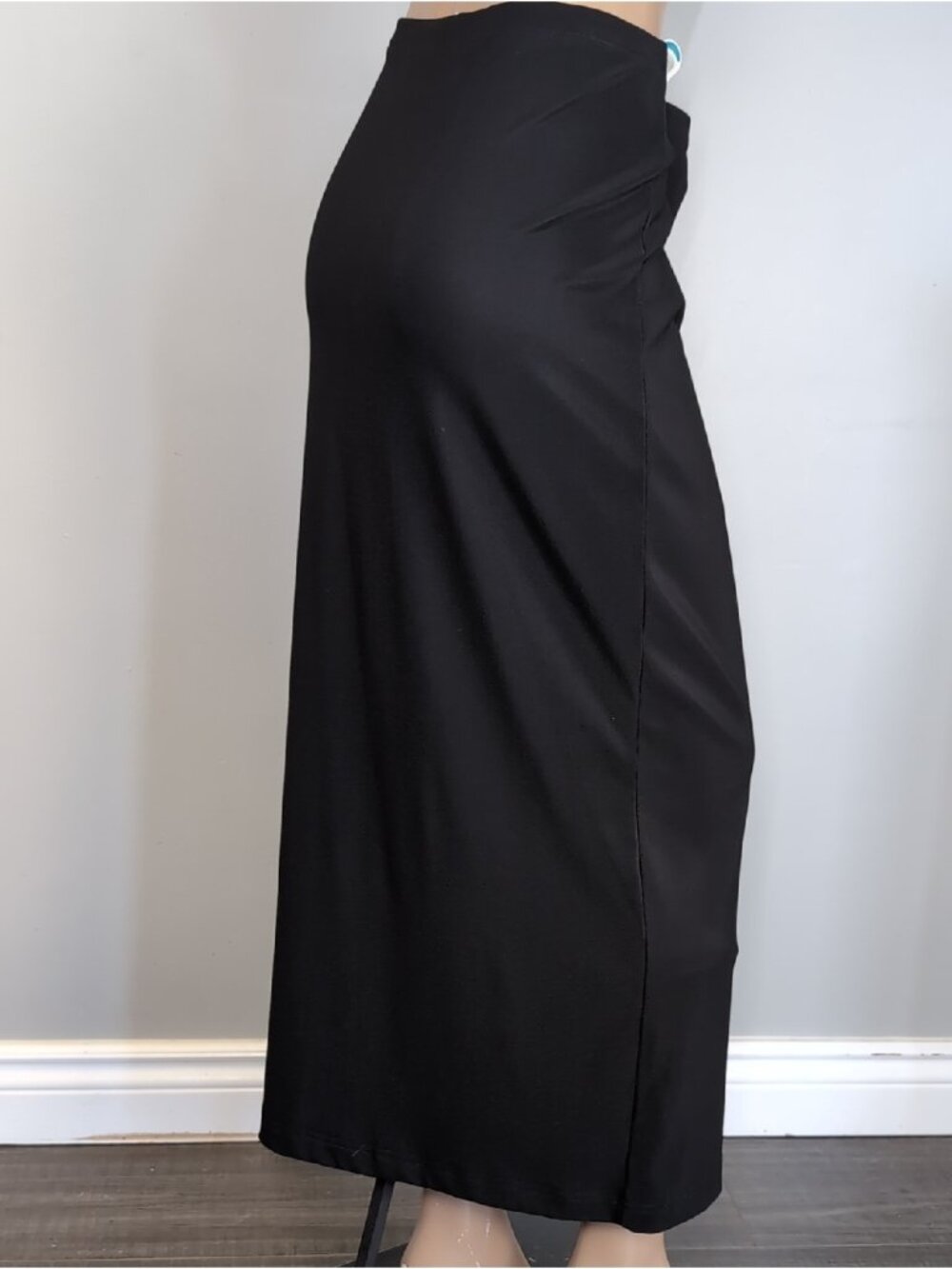 Miss California Black Maxi Skirt Vintage Womens Plus Size 1XL Tube Made in USA - Picture 6 of 10